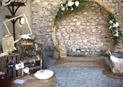 Décoration photobooth mariage à Sisteron - Alpes de Hautes Provence