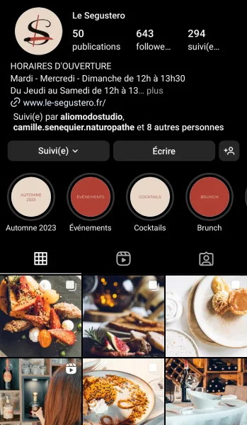 compte Instagram Segustero